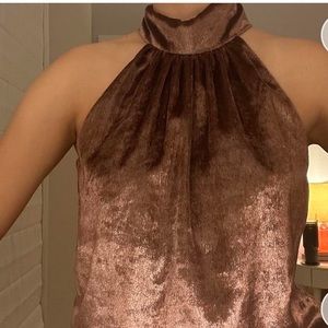 Ramy brook velvet halter top